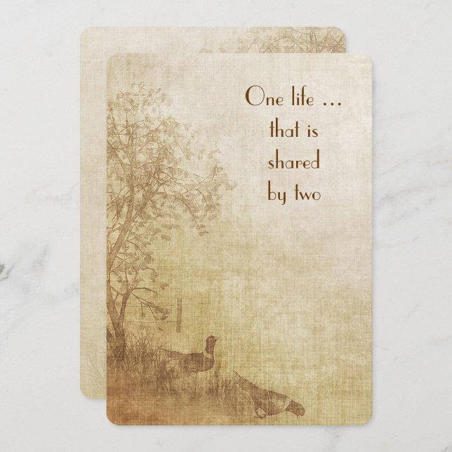 Autumn Wedding Invite (Front/Back)