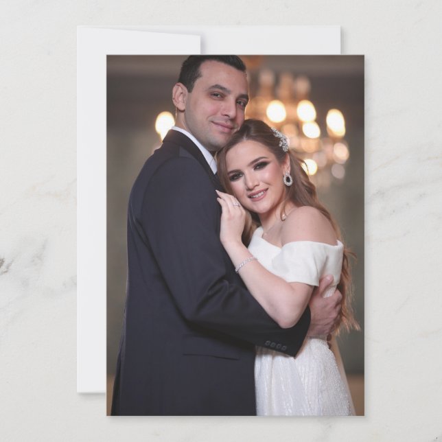 AUTUMN WEDDING PHOTO INVITATIONS (Front)
