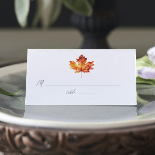 Autumn Wedding Place Card