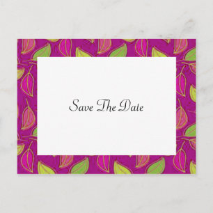 Autumn Wedding Save The Date Postcard