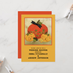 Autumn Wedding Shower Couples Invitation