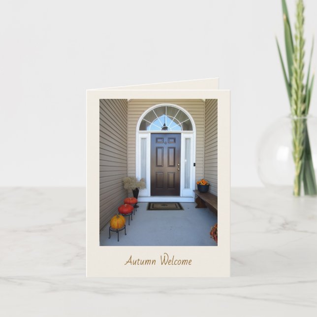 Autumn Welcome 24 Note Card (Front)