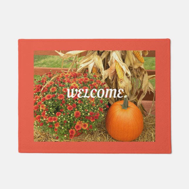 Autumn Welcome Door Mat (Front)