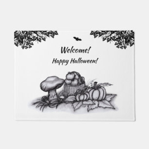 Autumn , Welcome! Happy Halloween! Doormat