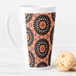 Autumn Westie Flowers Latte Mug