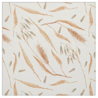 Autumn Wheat Grain Cereal Plants Botany Watercolor