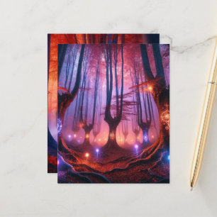 Autumn Whimsigoth Twilight Forest Scrapbook Paper