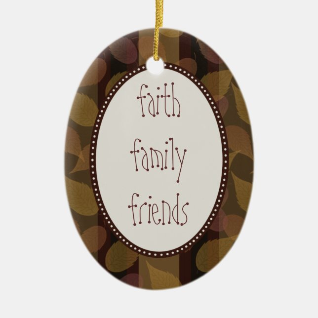 Autumn Whisper Ornament (Front)