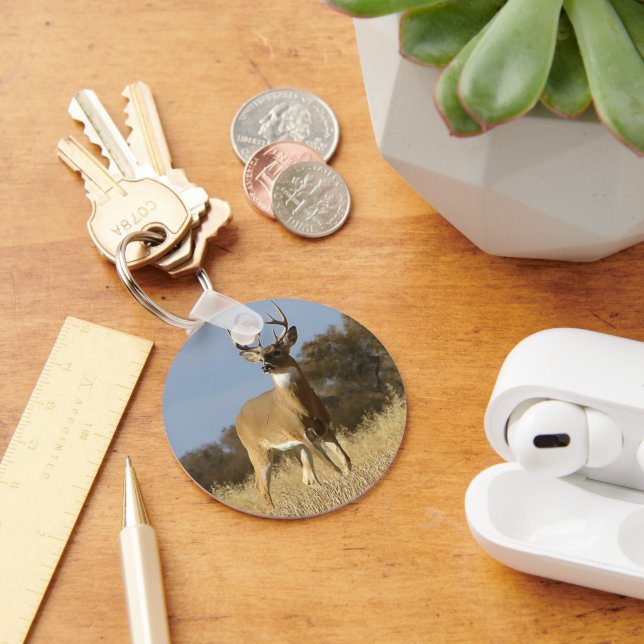 Autumn Whitetail Buck Key Ring (Desk)