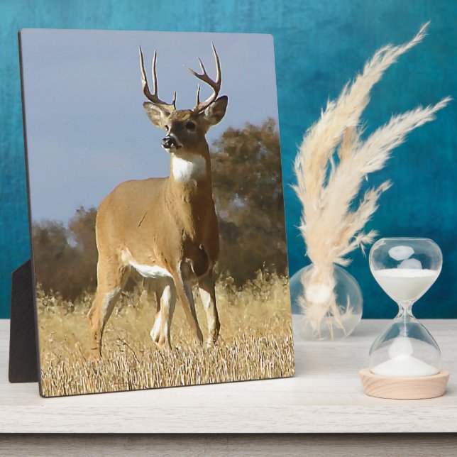 Autumn Whitetail Buck Plaque (Side)