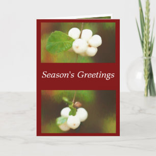 Autumn wild berries Christmas card
