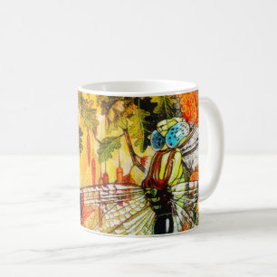 Autumn Wild Forest Dragon Fly Coffee Mug