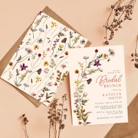 Autumn Wildflower Boho Garden Floral Bridal Brunch
