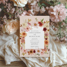 Autumn Wildflower Boho Wedding