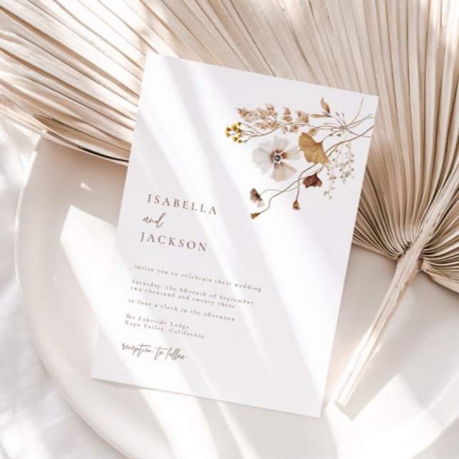 Autumn Wildflower  Invitation (Creator Uploaded)