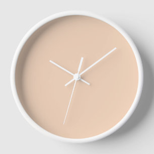 Autumn Winter Color Tender Peach Clock