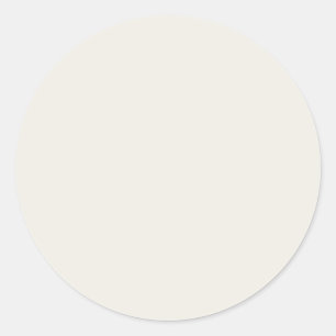 Autumn Winter Colour Coconut Milk Classic Round Sticker