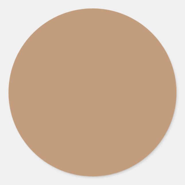 Autumn Winter Colour Doe Classic Round Sticker (Front)