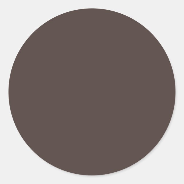 Autumn Winter Colour Hot Fudge Classic Round Sticker (Front)