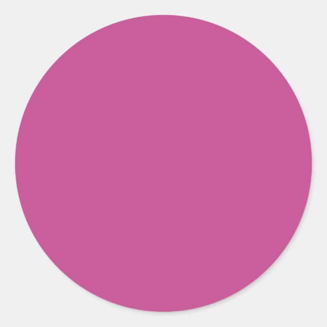 Autumn Winter Colour Rose Violet Classic Round Sticker (Front)