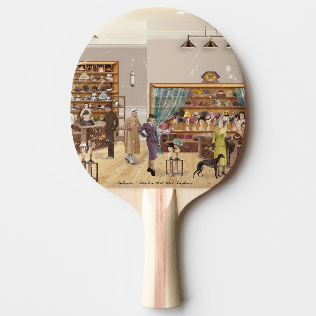 Autumn - Winter Fashion, 1934 Ping Pong Paddle (Front)
