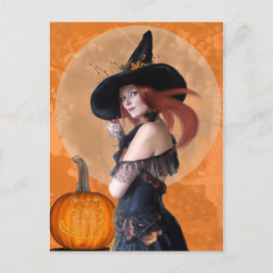 Autumn Witch (Postcard) Postcard
