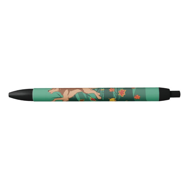 Autumn Wolf Black Ink Pen (Front)