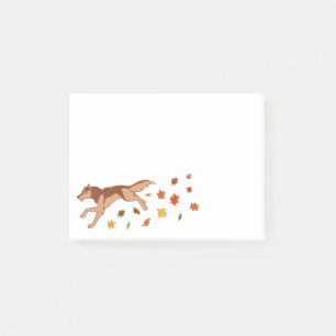 Autumn Wolf Post-it Notes