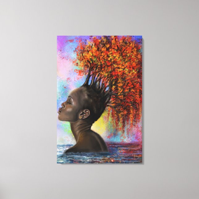 Autumn Woman Canvas Print (Front)