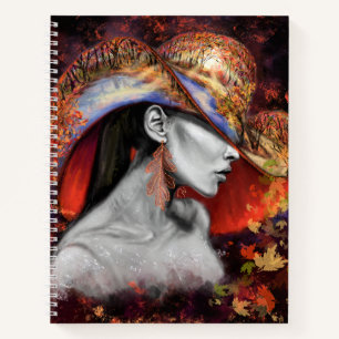 Autumn Woman Notebook