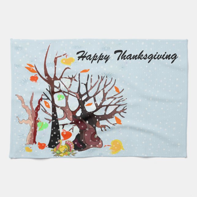Autumn Wonderland - Tea Towel (Horizontal)