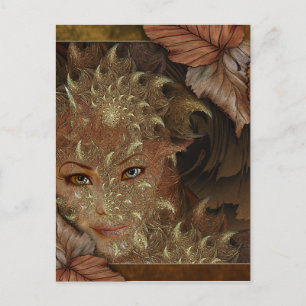 Autumn Wood Nymph Postcard
