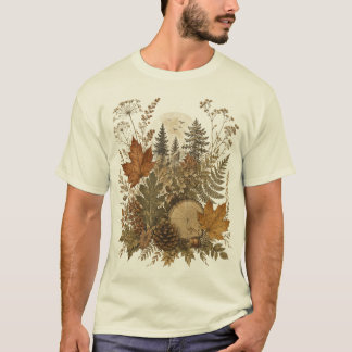Autumn Woodland Botanicals Vintage Men’s T-Shirt