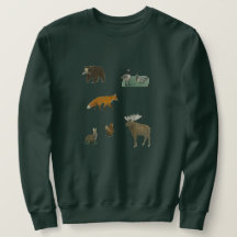 Autumn Woodland Canada Forest Animals Men Top