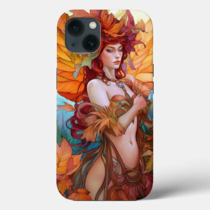 Autumn Woodland Fairy Fantasy Art iPhone 13 Case