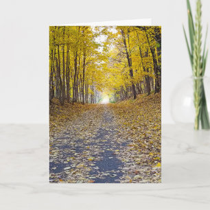 Autumn Woodland for Sympathy Card