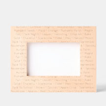 Autumn Words Picture Frame 