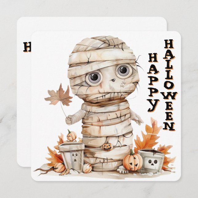 Autumn Wrapped – Mummy in the Pumpkin Patch (Front/Back)