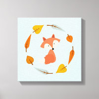 Autumn Wreath Baby Red Fox