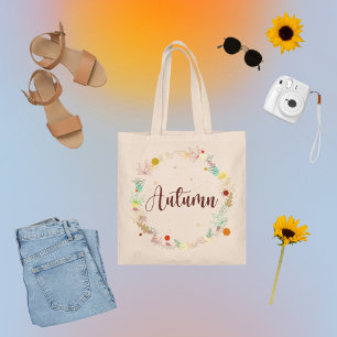 Autumn Wreath for Thanksgiving Tote Bag