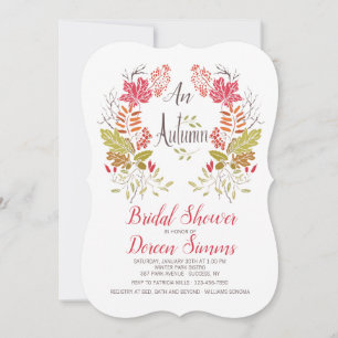 Autumn Wreath Invitation