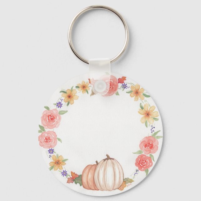 Autumn Wreath Key Ring (Front)