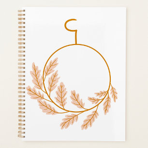 Autumn Wreath Spiral Planner