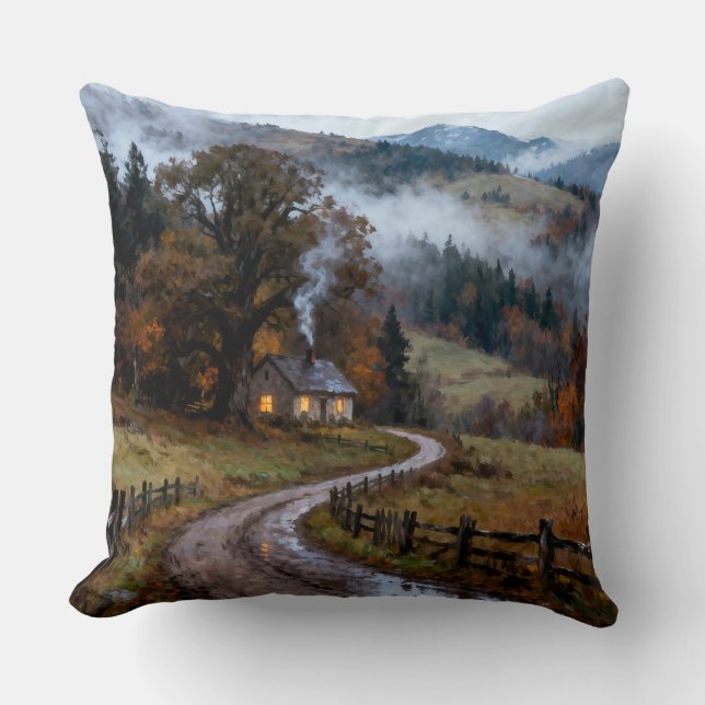 Autumn Writes Poetry Cushion (Front)