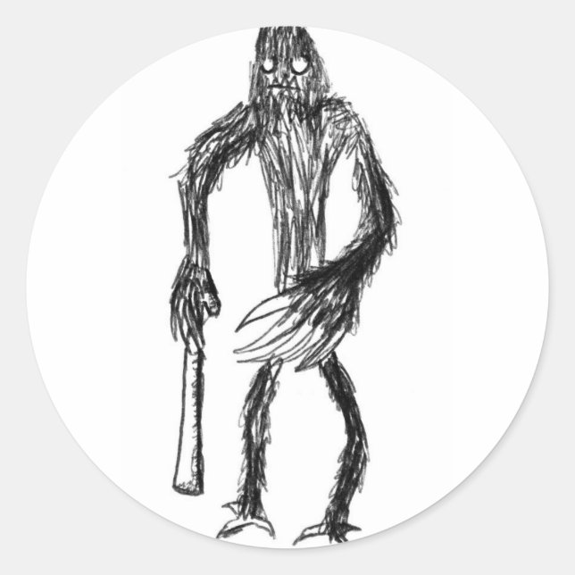Autumn Years of Yeti Classic Round Sticker (Front)