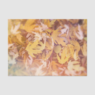 Autumn Yellow Maple Leaf Tissue Paper