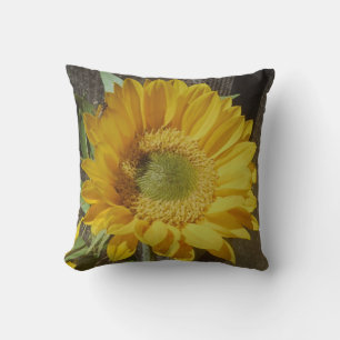 autumn yellow Sunflower Cushion