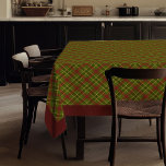 Autumnal Colours Tablecloth Minimalist Tartan Styl<br><div class="desc">Introducing the Elegant Autumn Tartan Tablecloth Fall Farmhouse Collection, a sophisticated addition to any autumn setting. This meticulously crafted tablecloth embodies rustic charm and timeless elegance, perfectly blending traditional tartan patterns with modern farmhouse aesthetics. Its warm autumn hues and intricate design evoke a sense of cosiness and sophistication, making it...</div>