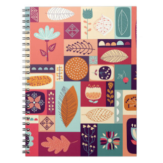 Autumnal decorative background notebook