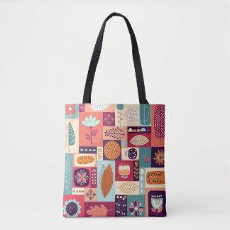 Autumnal decorative background tote bag